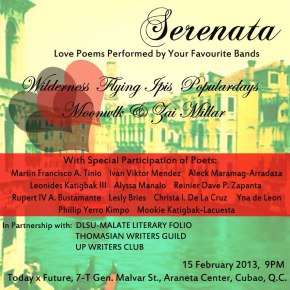 SERENATA: Love Poems Performed by Your Favorite Bands